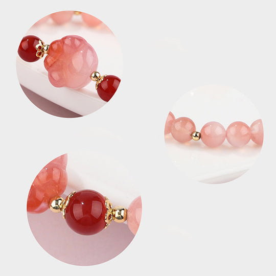 Natural Yanyuan Agate Cat Paw Bracelet