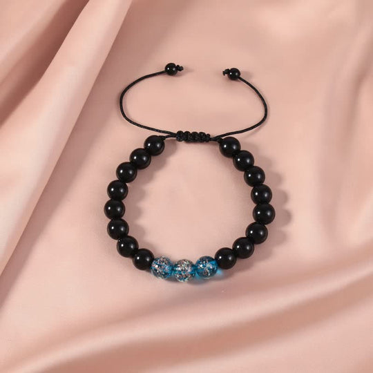 Black Obsidian Glow Strength Bracelet