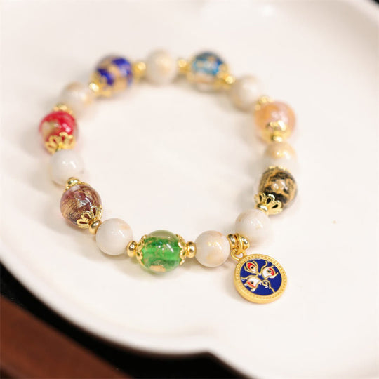 Five Gods Wealth Liuli Glass Bracelet