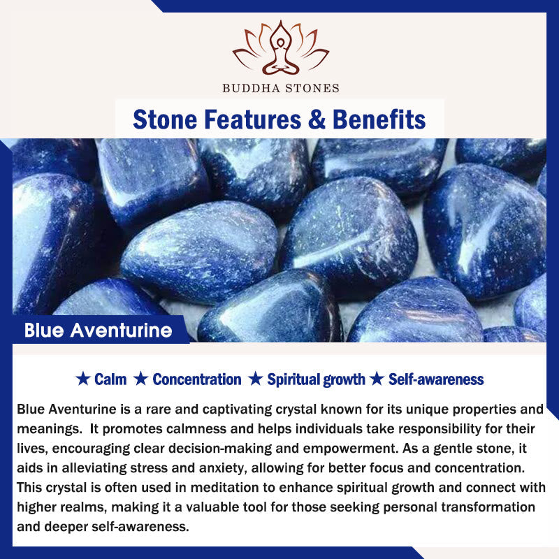 Multi-layer Blue Aventurine Lotus 108 Bracelet
