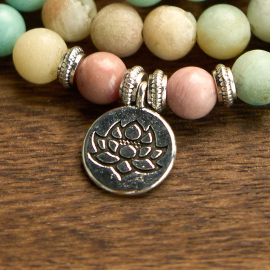 Lotus Compassion Bracelet: 108 Mala