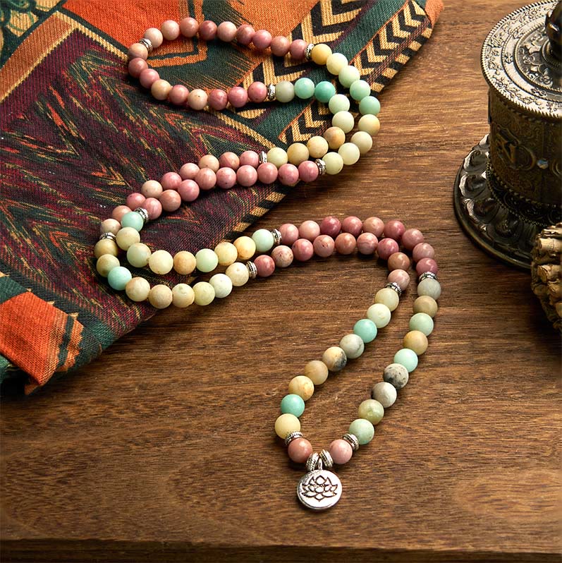 Lotus Compassion Bracelet: 108 Mala