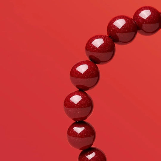 Cinnabar Bead Hetian Jade Year Bracelet