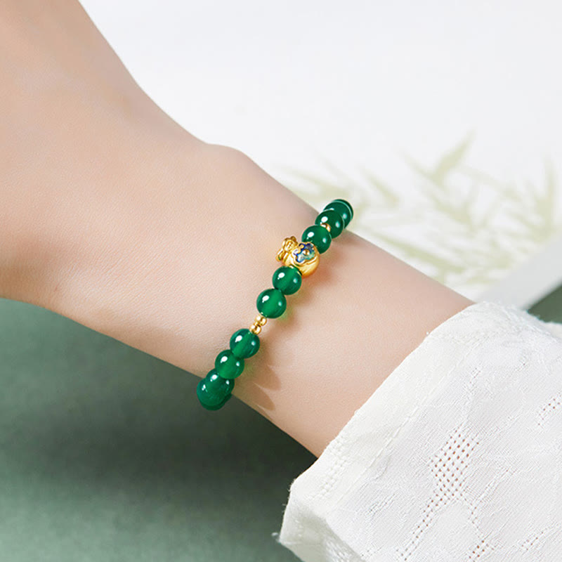 Sterling Silver Lucky Bag Bracelet