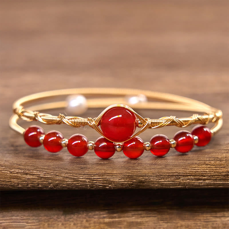 Gold-filled Copper Bracelet Natural Cuff