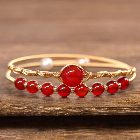 Gold-filled Copper Bracelet Natural Cuff