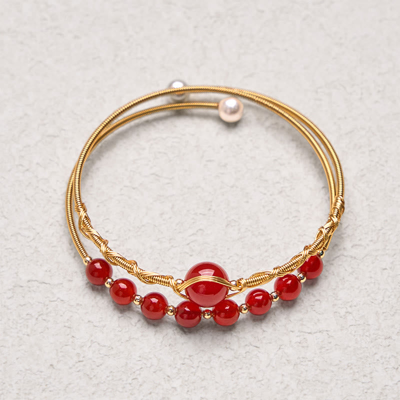 Gold-filled Copper Bracelet Natural Cuff