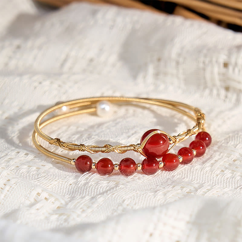Gold-filled Copper Bracelet Natural Cuff