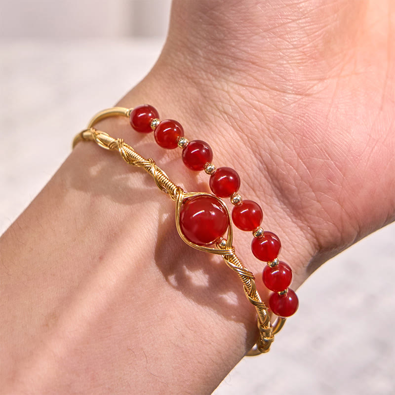 Gold-filled Copper Bracelet Natural Cuff