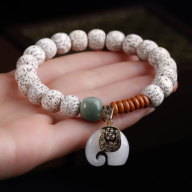 Handcrafted Polished Star Moon Bodhi Bracelet