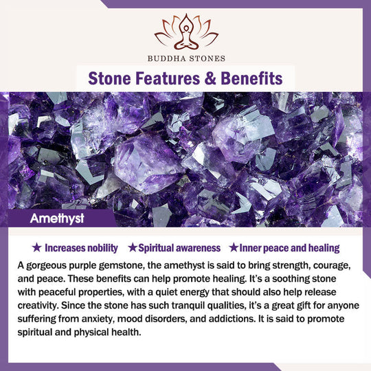 Amethyst White Agate Heart Balance Bracelet