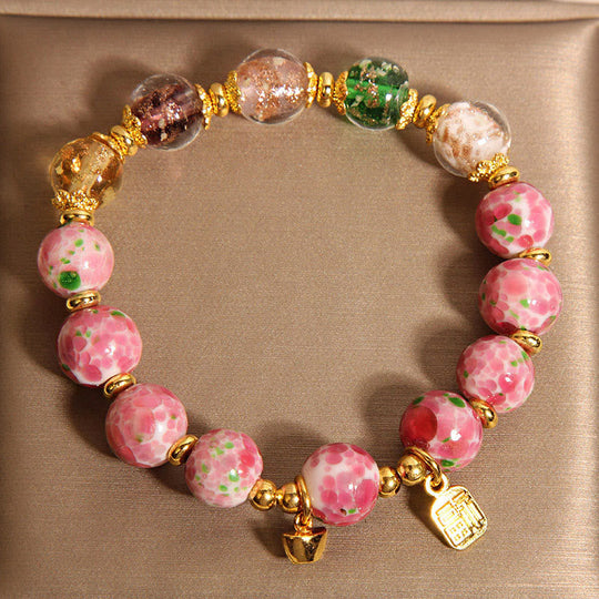 Pink Liuli Character Good Luck Bracelet