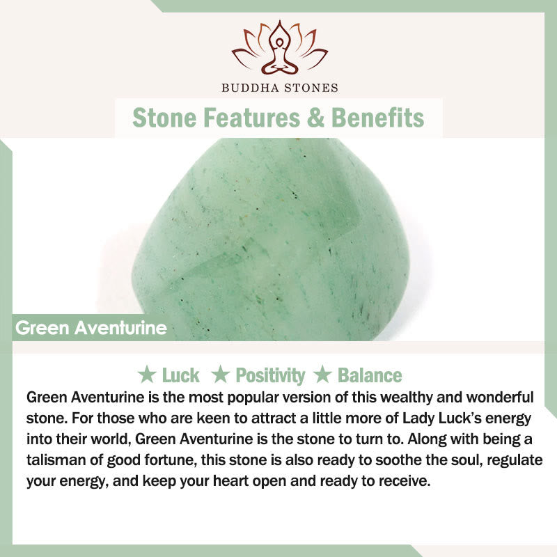 Natural Bamboo Flower Green Aventurine Bracelet