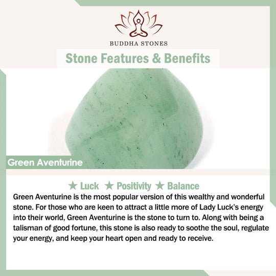 Natural Bamboo Flower Green Aventurine Bracelet