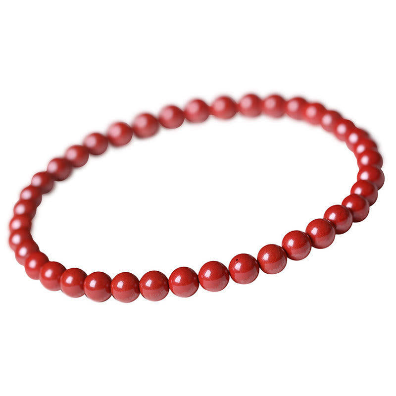 Gourd Pearl Cinnabar Blessing Beads Bracelet