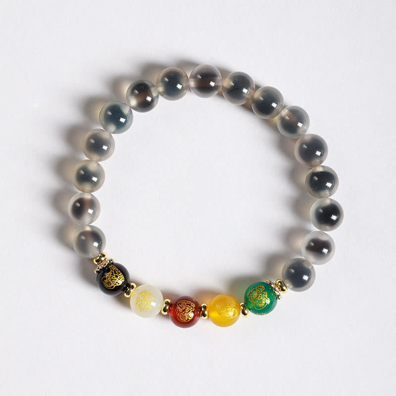 Natural Colorful Candy Agate - Bracelet