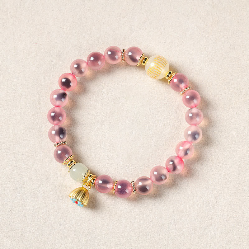 Natural Colorful Candy Agate Healing Bracelet
