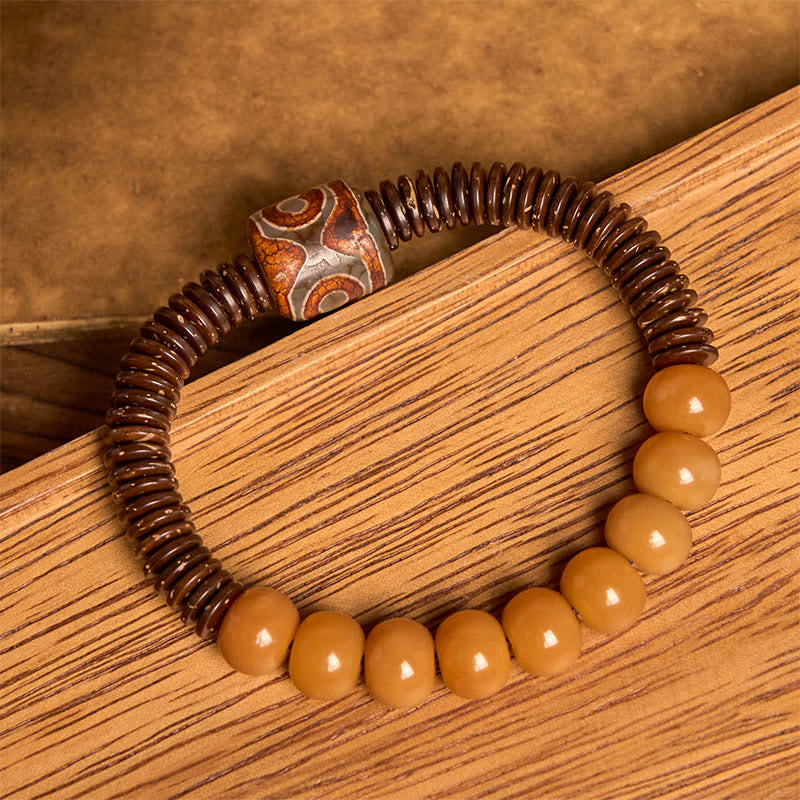 Bodhi Seed Dzi Bead Wisdom Bracelet