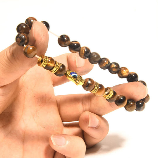 Courage Tiger Eye Beads Evil Bracelet