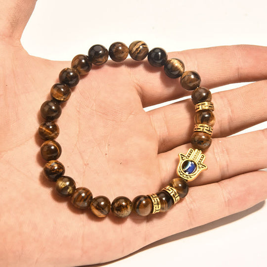 Courage Tiger Eye Beads Evil Bracelet