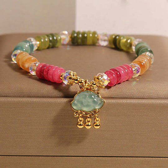 Colorful Abacus Beads Auspicious Cloud Bracelet