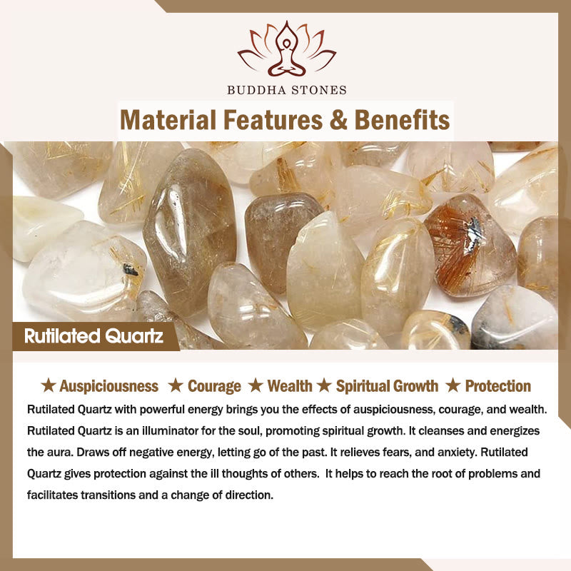 Natural Green Rutilated Quartz Super Bracelet