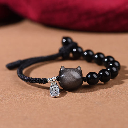 Charming Cat & Dancing Lion Bracelet