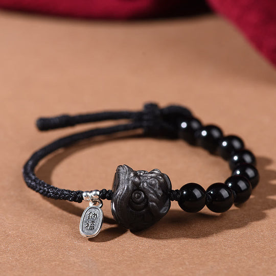 Charming Cat & Dancing Lion Bracelet