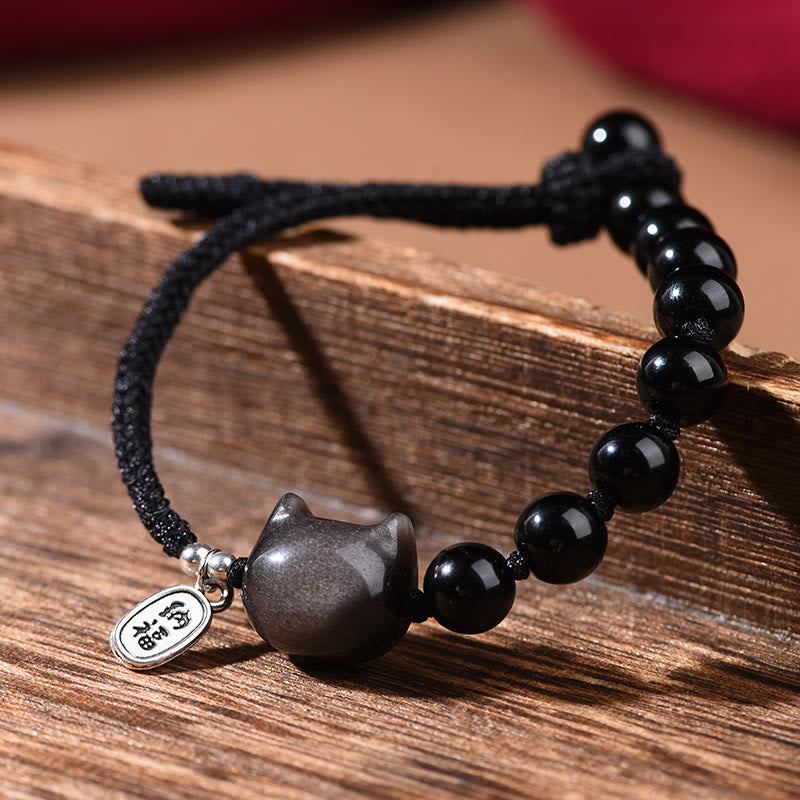 Charming Cat & Dancing Lion Bracelet