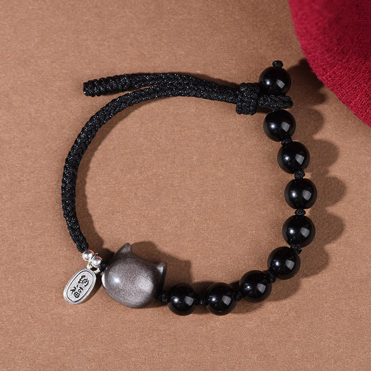 Charming Cat & Dancing Lion Bracelet