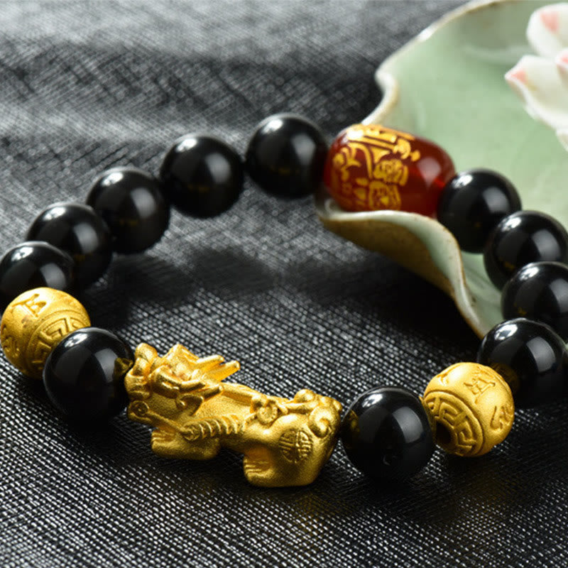 Feng Shui Copper Pixiu Wealth Bracelet