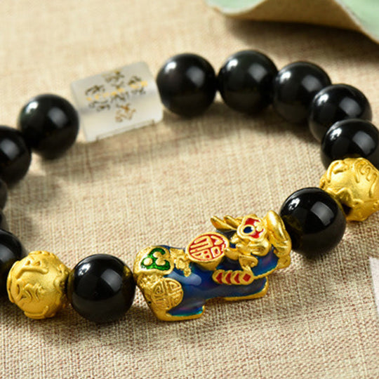 Feng Shui Copper Pixiu Wealth Bracelet