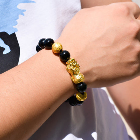 Feng Shui Copper Pixiu Wealth Bracelet