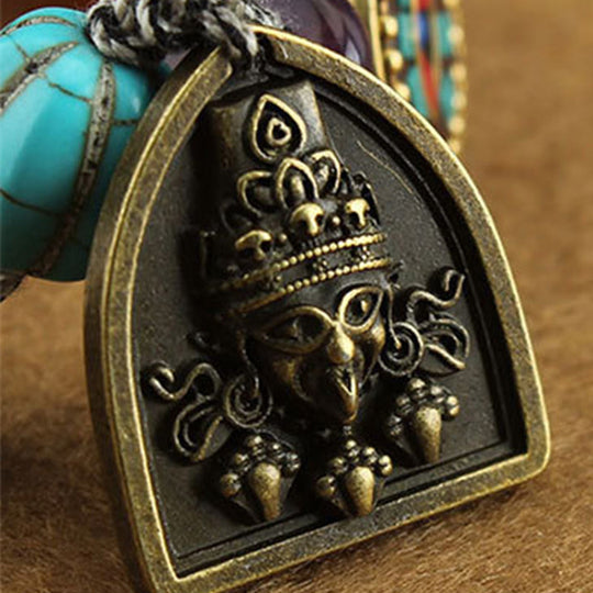 Buddha' Eye Turquoise Lotus Protection Bracelet