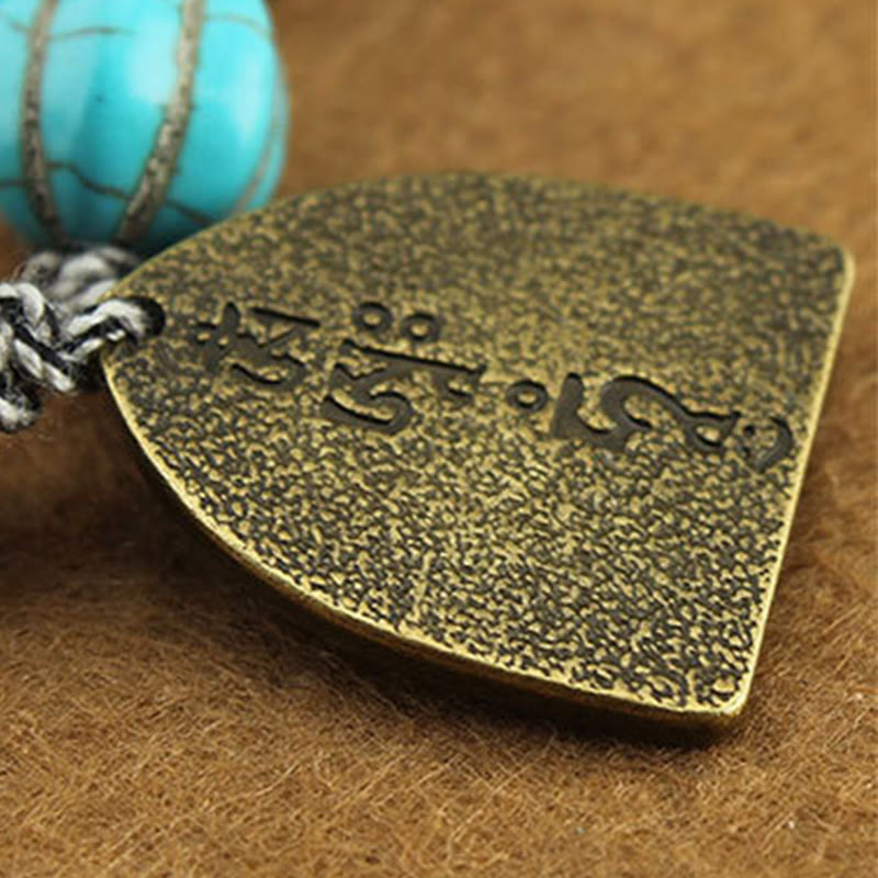 Buddha' Eye Turquoise Lotus Protection Bracelet