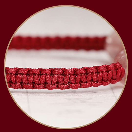 Natural Strawberry Quartz Crystal Love Bracelet