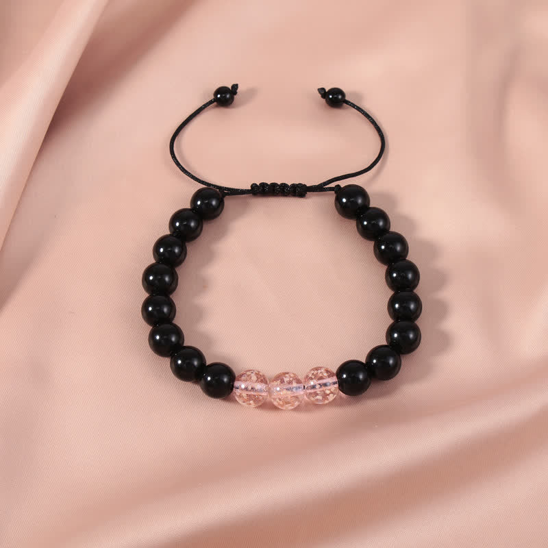 Black Obsidian Glow Strength Bracelet