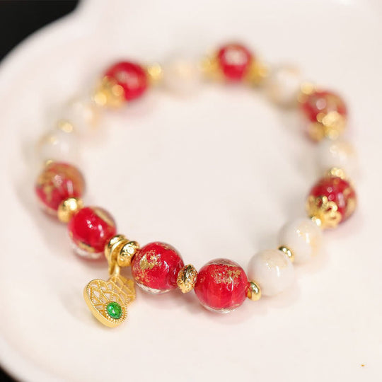 Gourd Wealth Charm - Liuli Bracelet