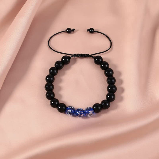 Black Obsidian Glow Strength Bracelet