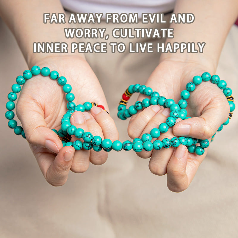 Turquoise Healing Mala Bracelet