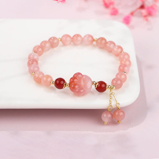 Natural Yanyuan Agate Cat Paw Bracelet