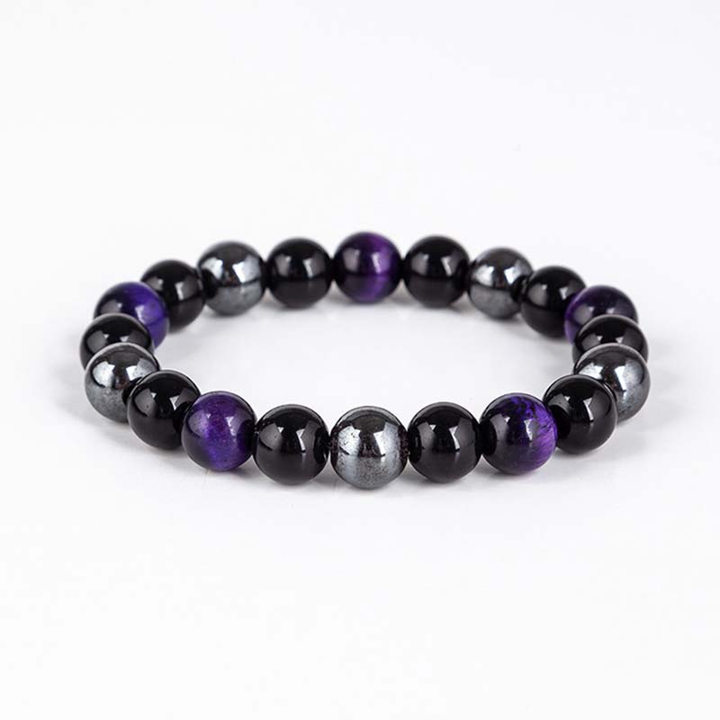 Tiger' Eye Necklace Set Bracelet