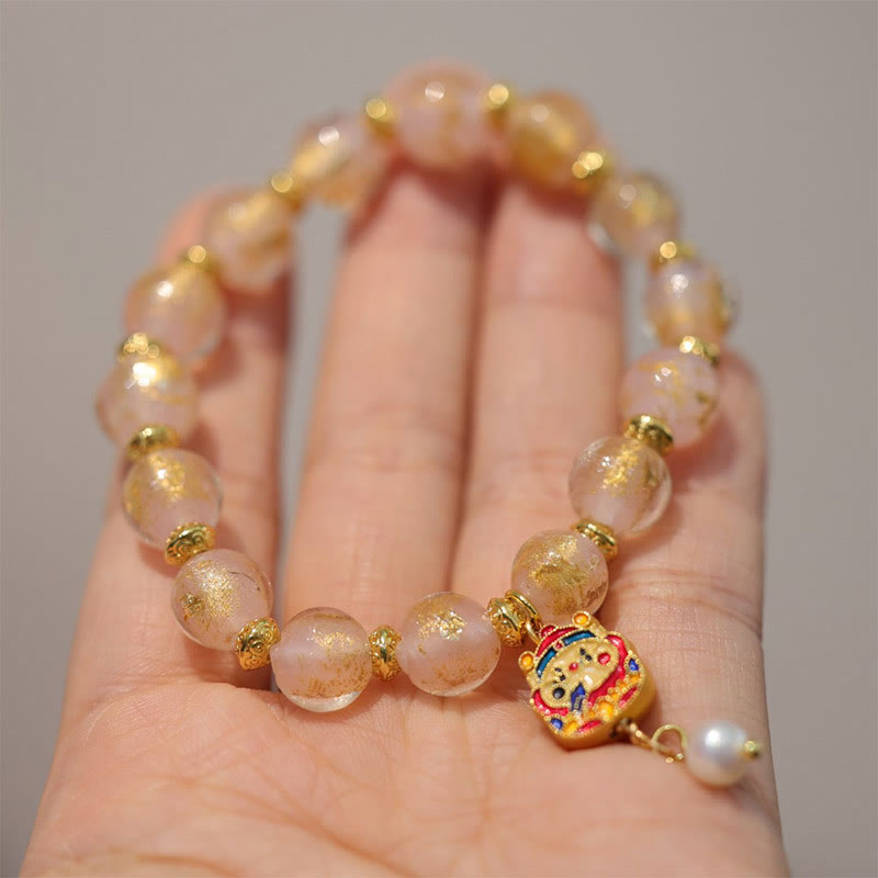 Gourd Wealth Charm - Liuli Bracelet