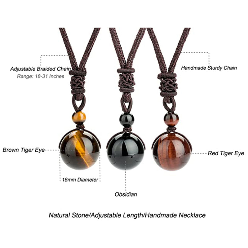 Tiger' Eye Necklace Set Bracelet
