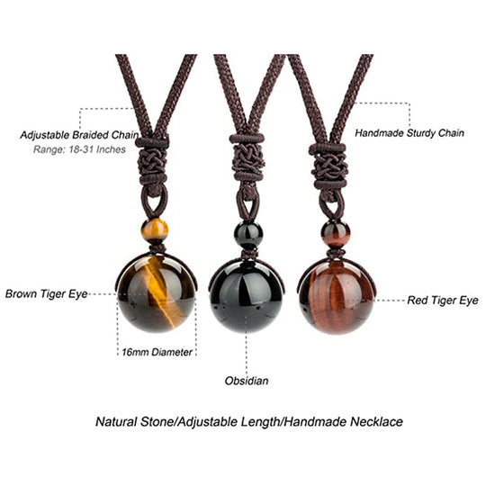Tiger' Eye Necklace Set Bracelet
