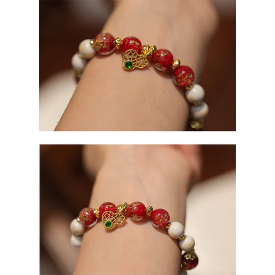 Gourd Wealth Charm - Liuli Bracelet
