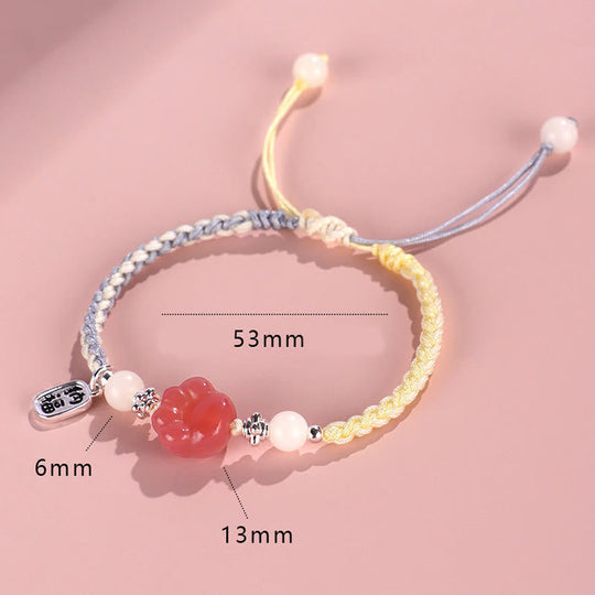 Yanyuan Agate Cat Paw White Bracelet
