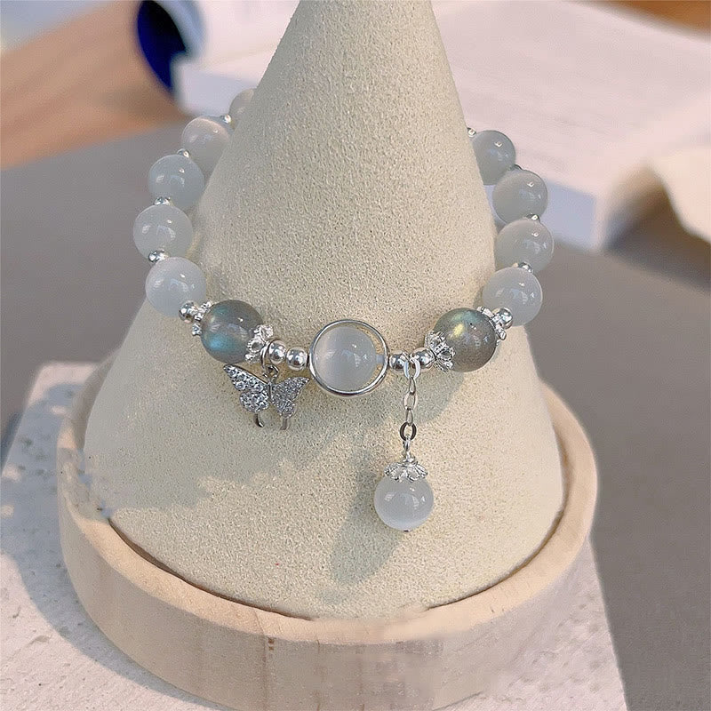 Cat' Eye Moonstone Butterfly Star Bracelet