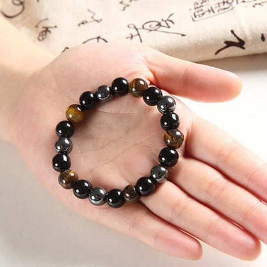 Tiger' Eye Necklace Set Bracelet