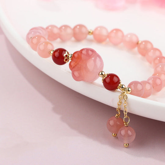 Natural Yanyuan Agate Cat Paw Bracelet